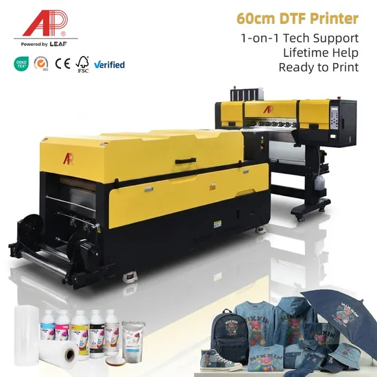 65cm Size T Shirt Printing Machine Byhx Program I3200 Printhead Dtf Pet Film Digital Printer Heat Press Machine