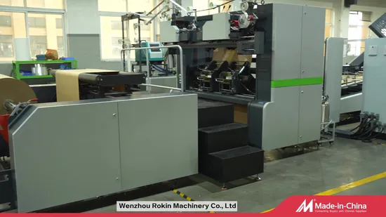 Rokin Brand Good Service High Speed Full Automatic Paper Bag Making Machine 