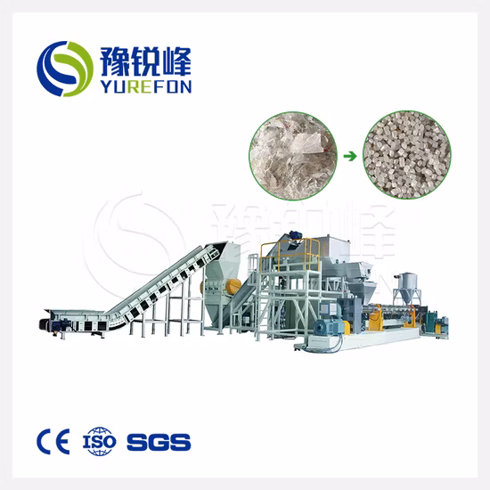 Waste Plastic Pet Bottle Flake/Drum/Pallet/PP/HDPE/LDPE/Rubber/Lump/PVC Pipe/PE Film/Jumbo Woven Bags/Garbage Crushing Crusher Recycling Plant Washing Machine