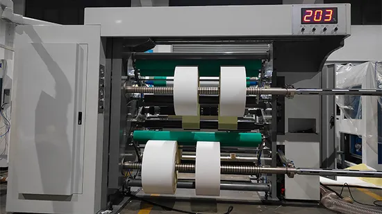 Self Adhesive Label Stock Paper Roll Slitting Rewinding Machine Slitter Rewinder Machine 