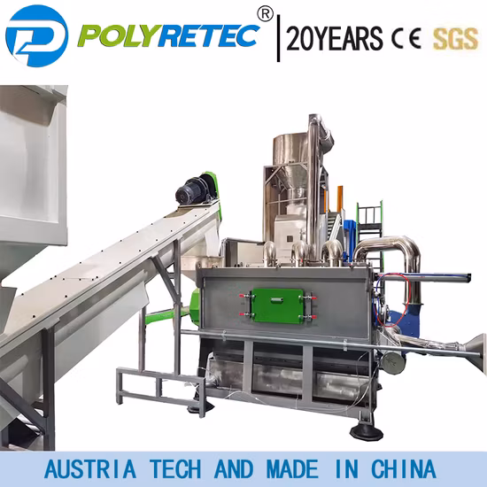 Pet/PP/PE/Agricultural Film/Woven Bag/Nylon/Bottle Flakes/ Pipes Shredder Crusher Washing Machine Plastic Recycling Machine Granulator Pelletizing Machine