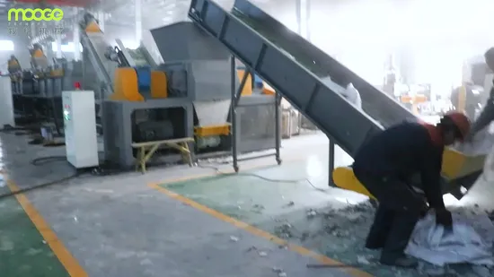 HDPE LDPE LLDPE BOPP PP PE Film Woven Bag Jumbo Bag Plastic Flakes Scrap Recycling Recyle Crusher Machinery